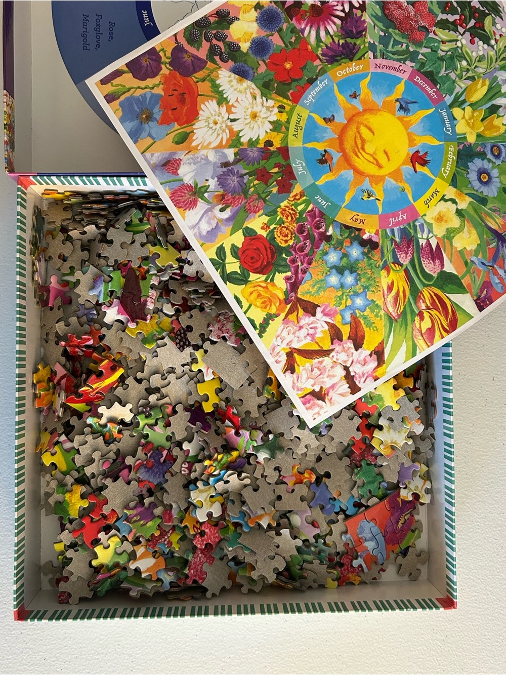 Pieces of Love 1000-Piece Flower Calendar Puzzle - Multi - Picture 3 of 3